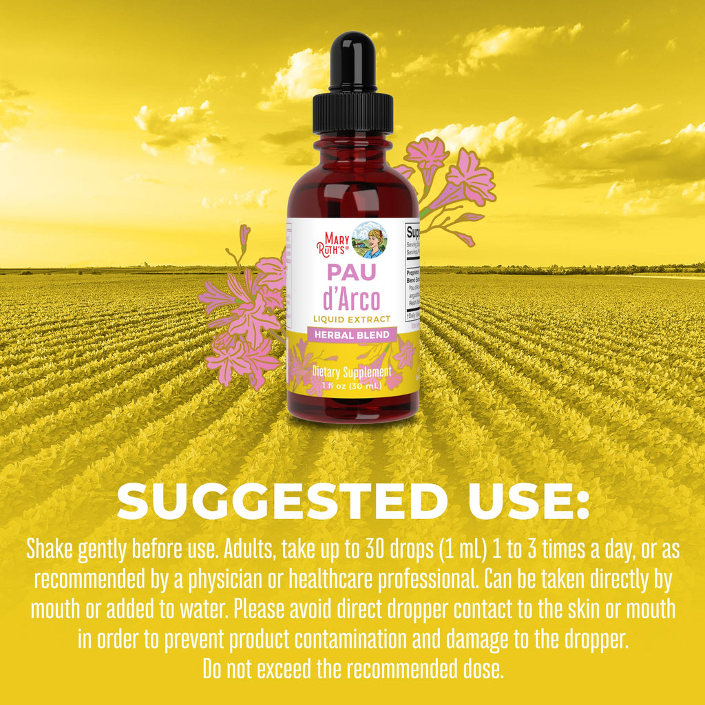 Pau d’Arco Herbal Blend Liquid Drops Suggested Use