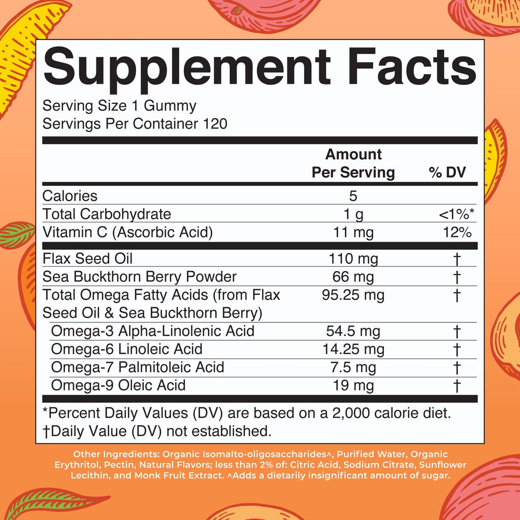 Omega 3-6-7-9 Gummies Supplement Facts