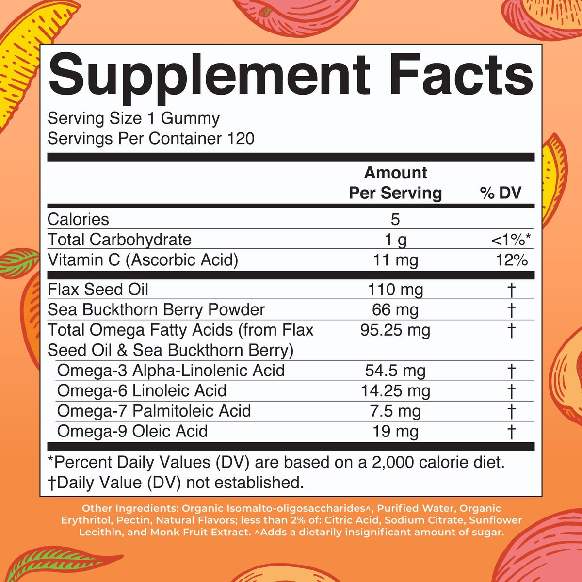 Omega 3-6-7-9 Gummies Supplement Facts