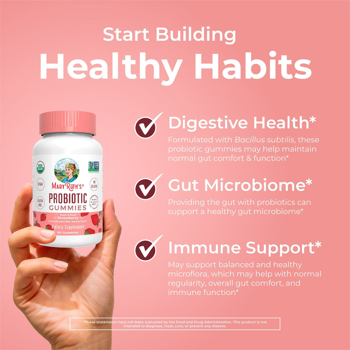 Organic Probiotic Gummies Healthy Habits