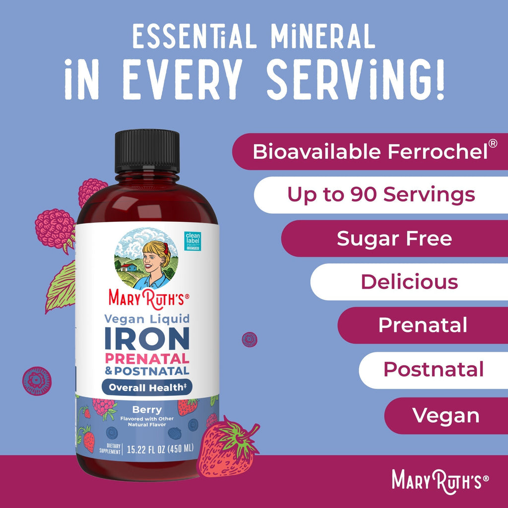 Prenatal & Postnatal Liquid Iron Ingredients