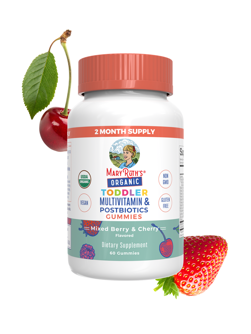 Organic Toddler Multivitamin + Postbiotics Gummies