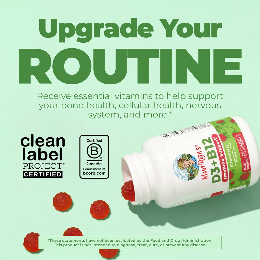 D3 B12 Gummies Strawberry Upgrade your Routine