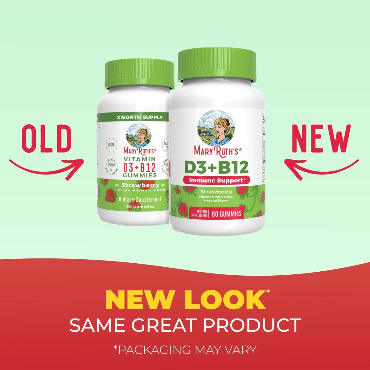 D3 B12 Gummies Strawberry New look
