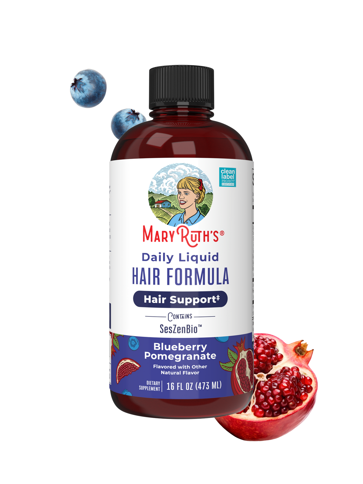 Daily Liquid Hair Formula 16oz Blueberry Pomegranate