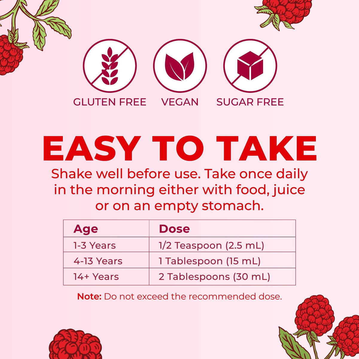 Liquid Morning Multivitamin Raspberry 15oz Easy To Take