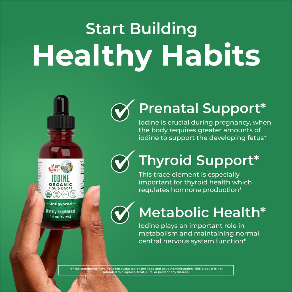 Iodine Liquid Drops Healthy Habits