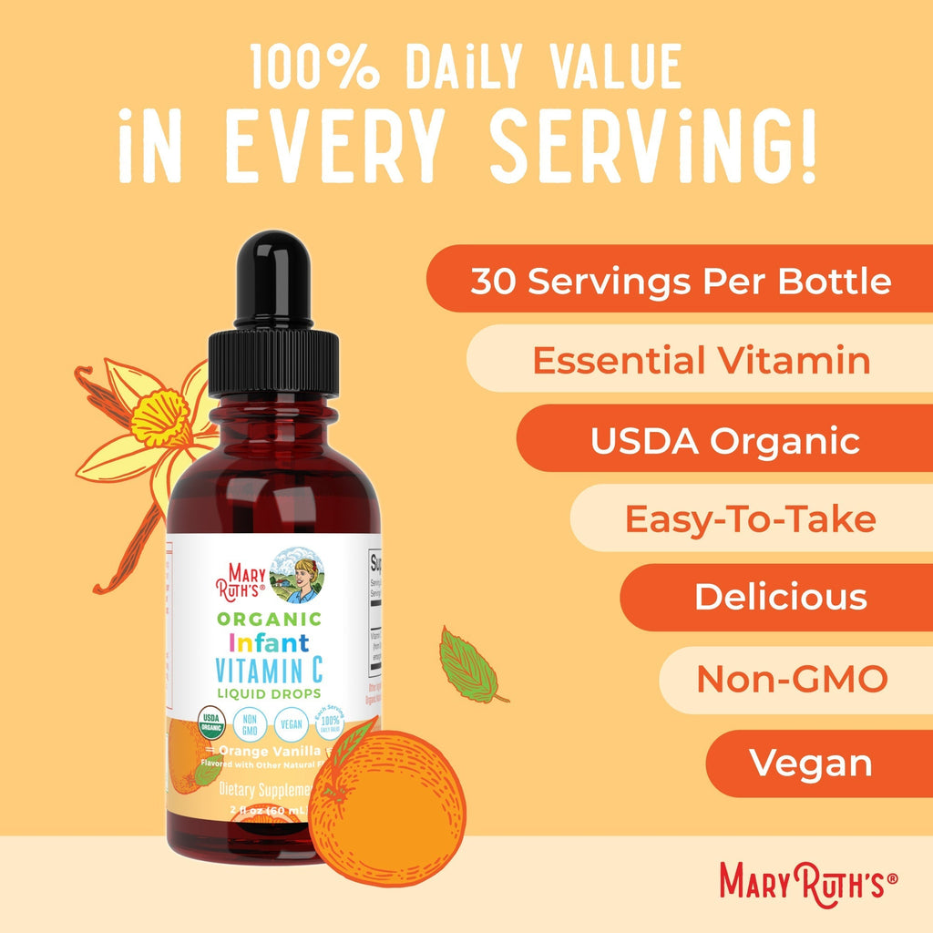 Organic Infants Vitamin C Liquid Drops Ingredients