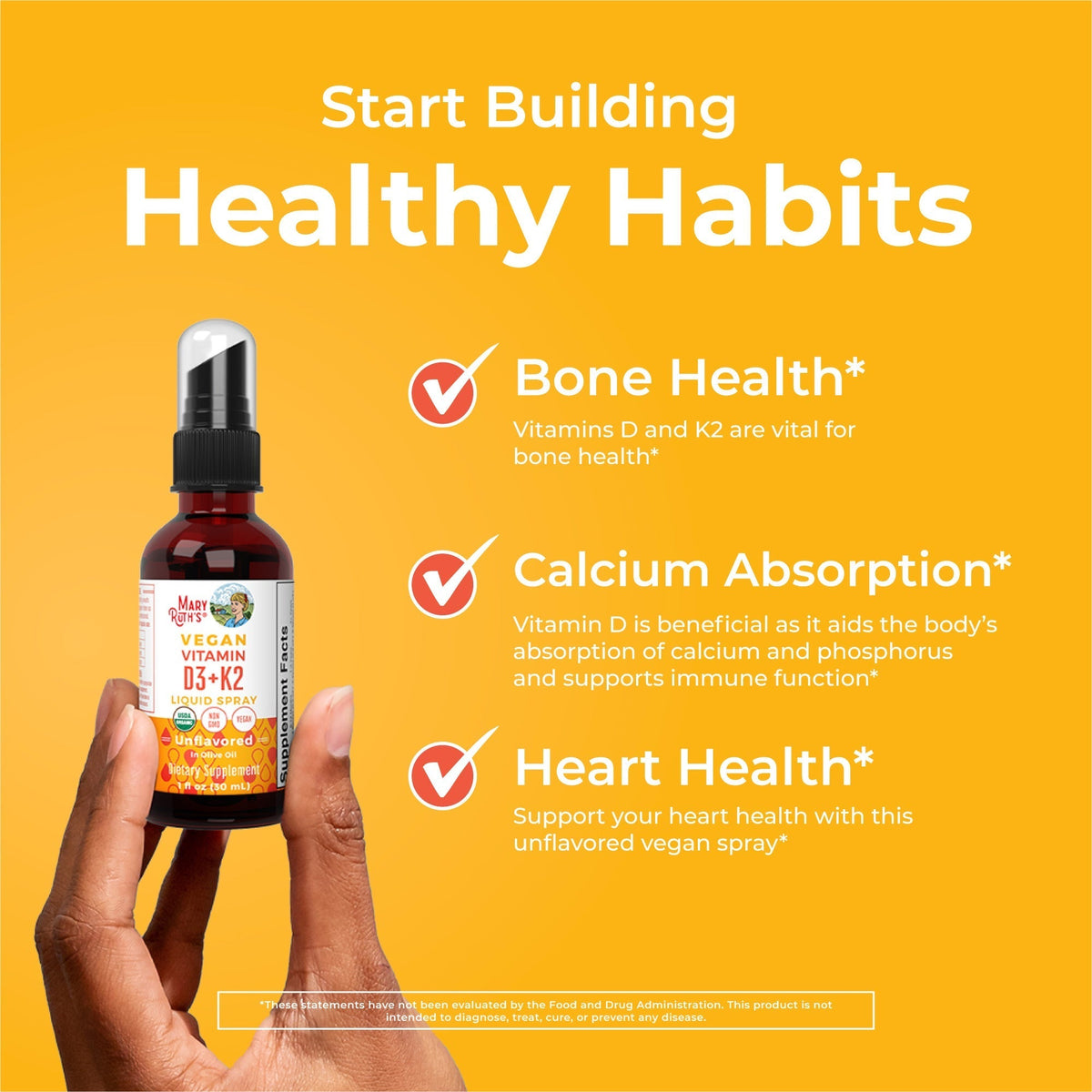 Organic D3 + K2 Spray Healthy Habits