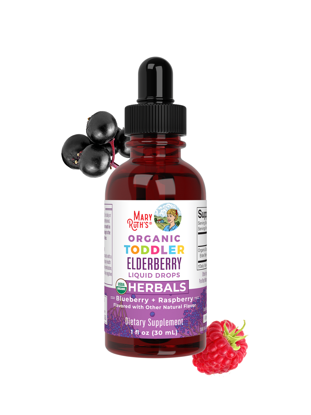 Organic Toddler Elderberry Liquid Drops