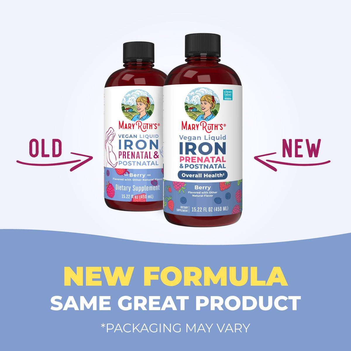 Prenatal & Postnatal Liquid Iron New Look Bottle