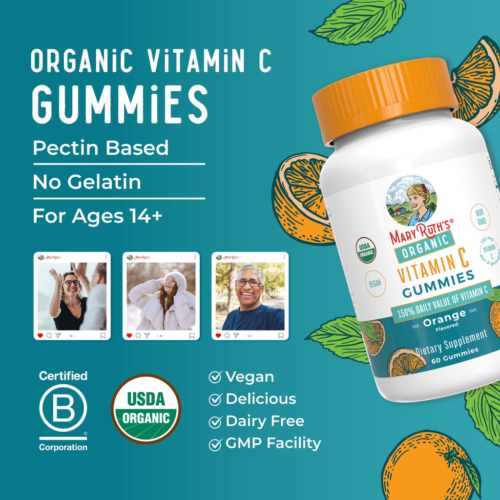 Organic Vitamin C Gummies Lifestyle Bottle