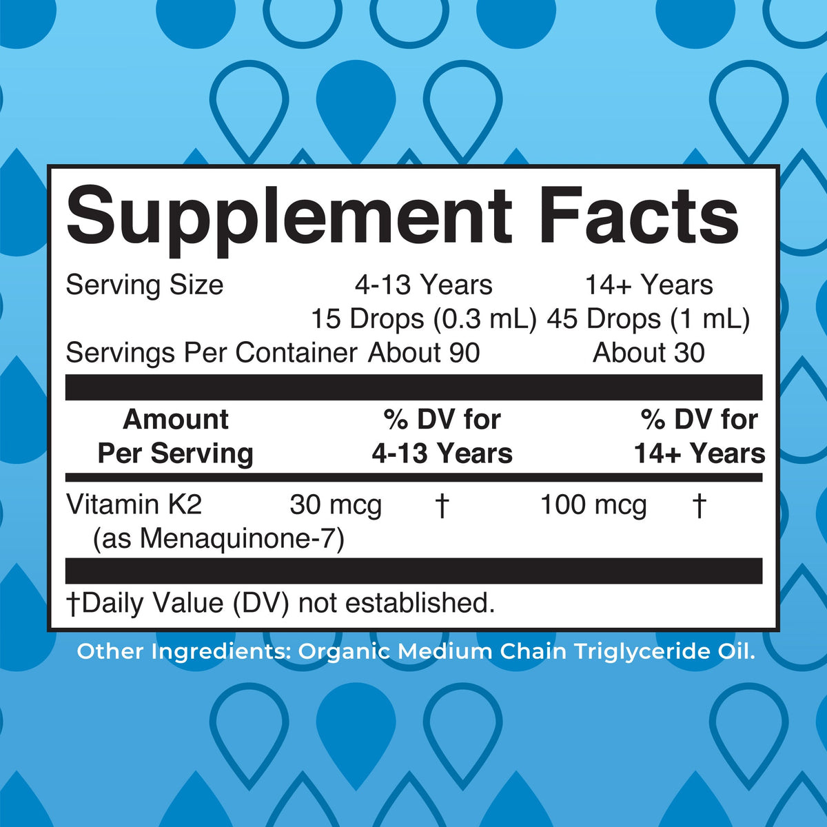K2 (MK7) Organic Drops