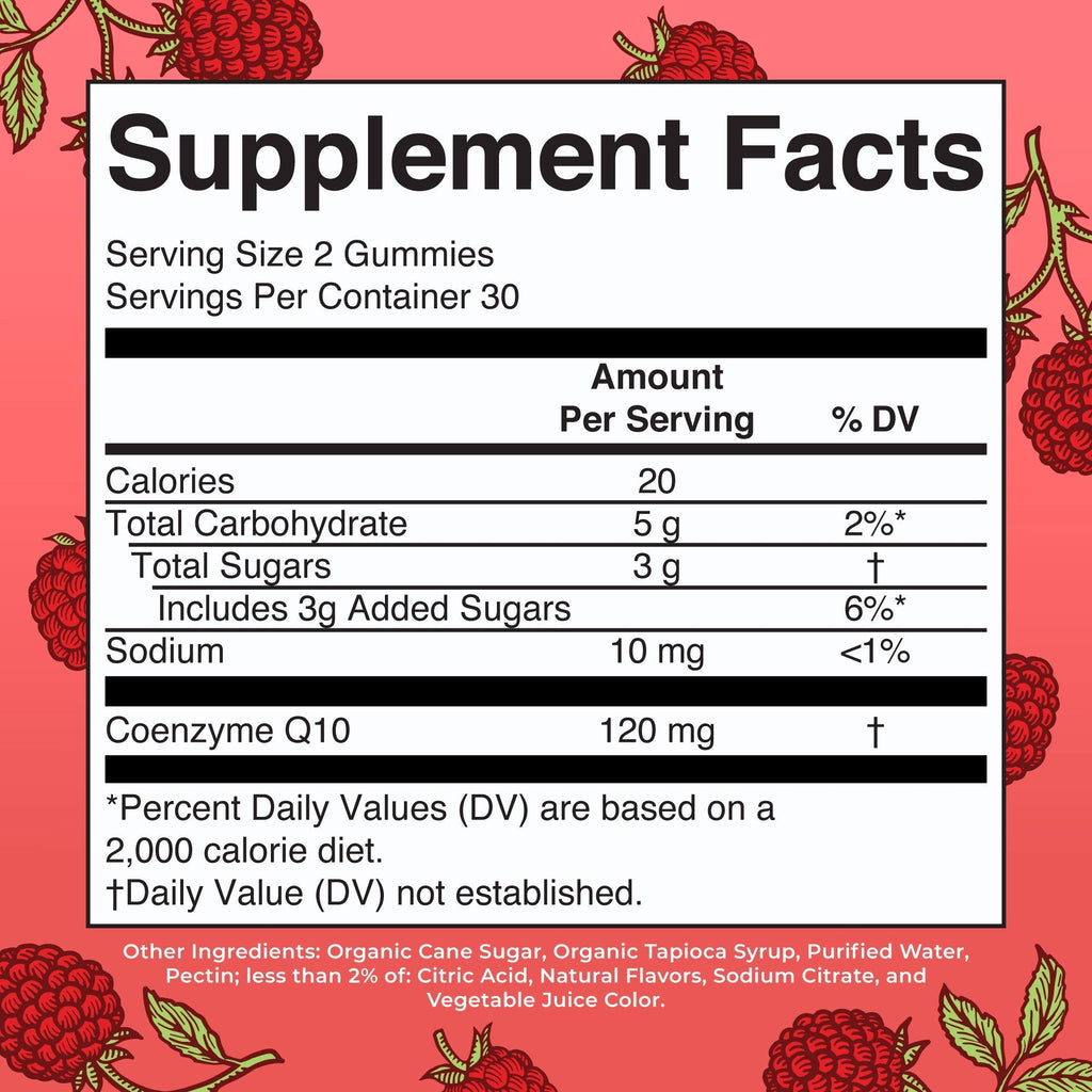 CoQ10 Gummies Supplement Facts