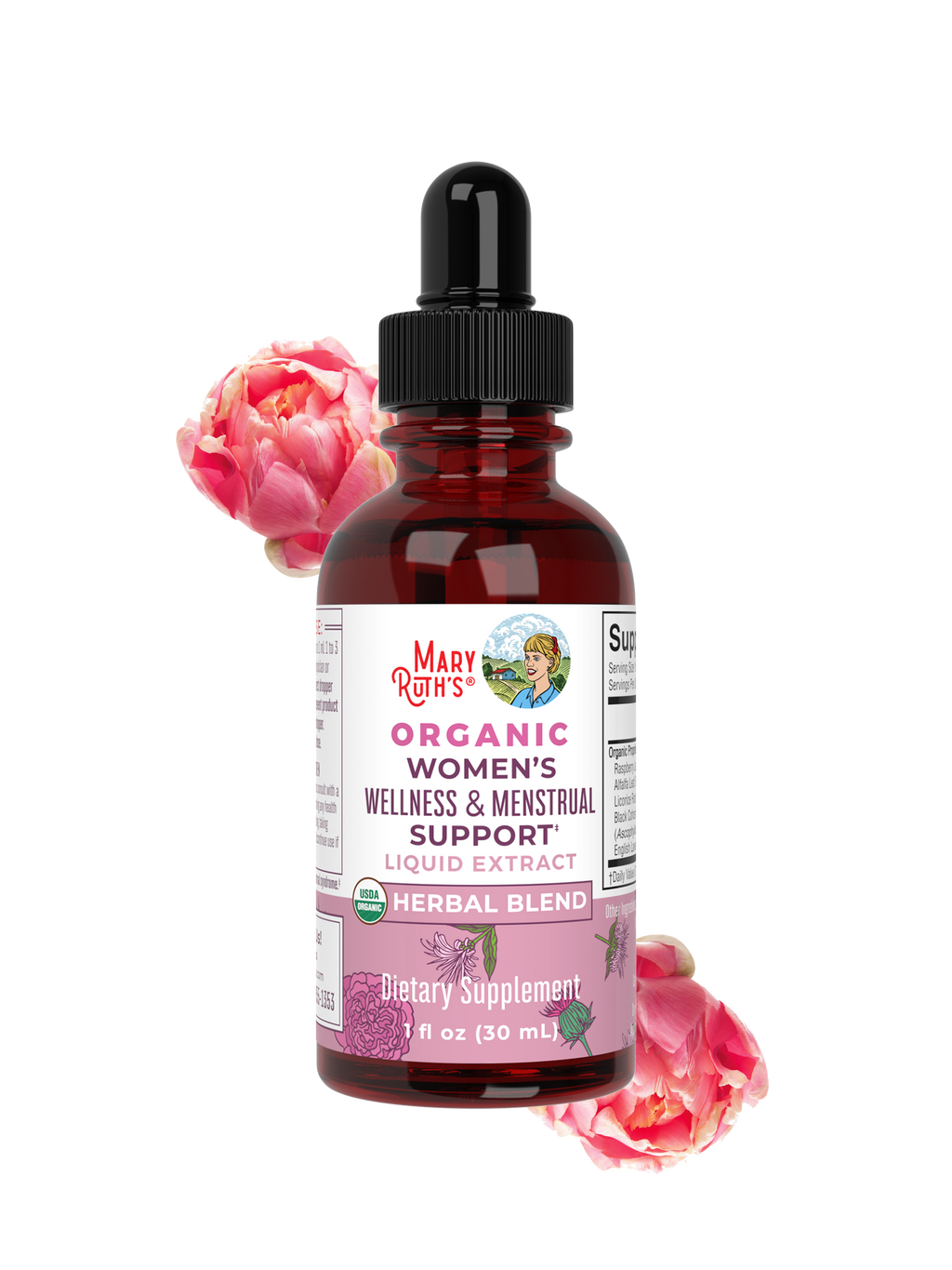 Organic Women's Wellness & Menstrual Support Liquid Drops
