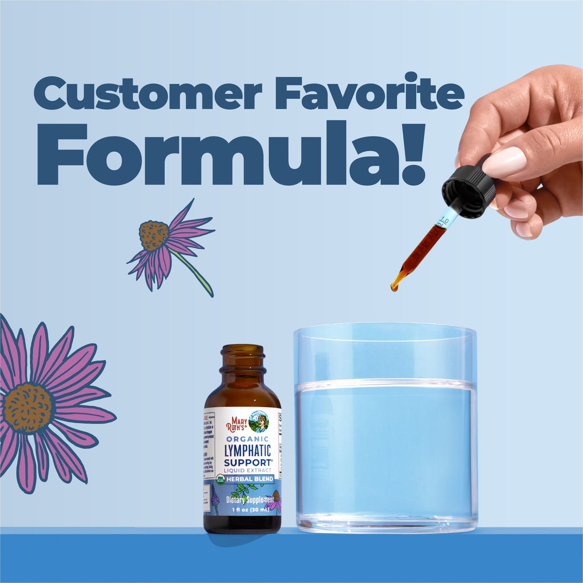 Organic Lymphatic Support Herbal Blend 1oz Unflavored – Customer Favorite Formula