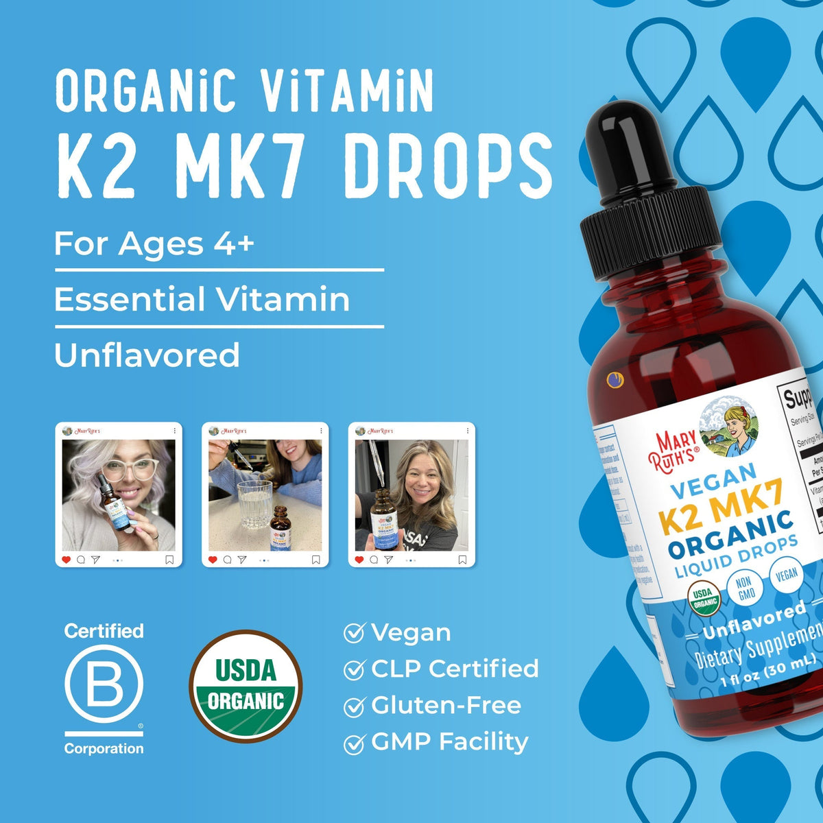 K2 (MK7) Organic Drops