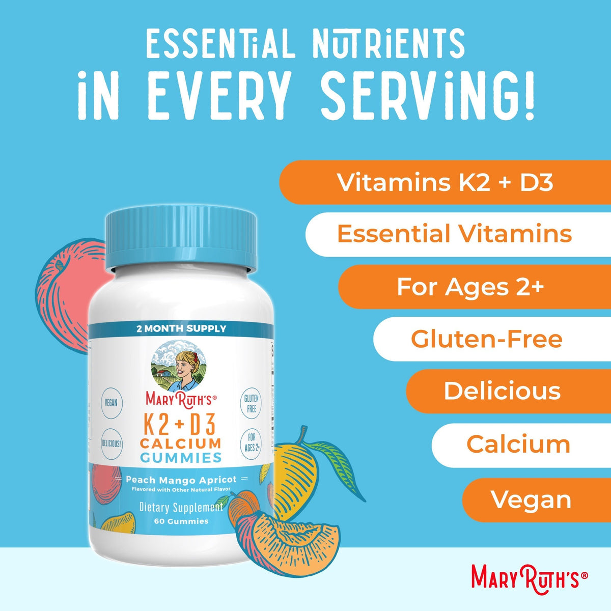 K2 + D3 Calcium Gummies Ingredients