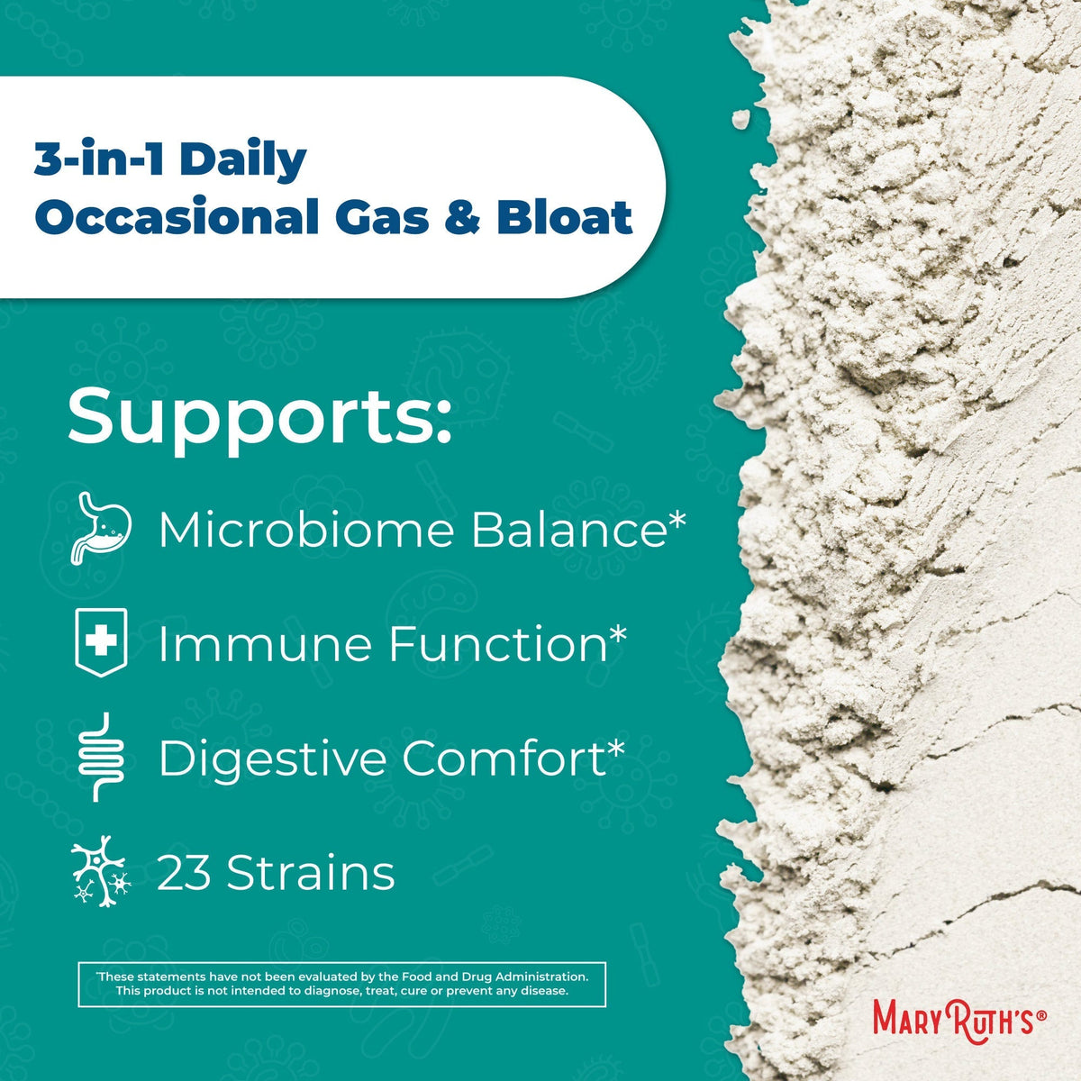 3-in-1 Gas & Bloat Powder Supports