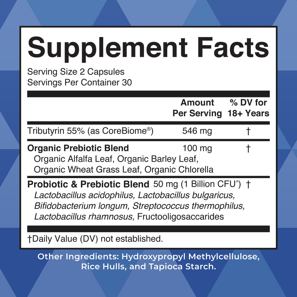 Complete Gut Health+ Supplement Facts