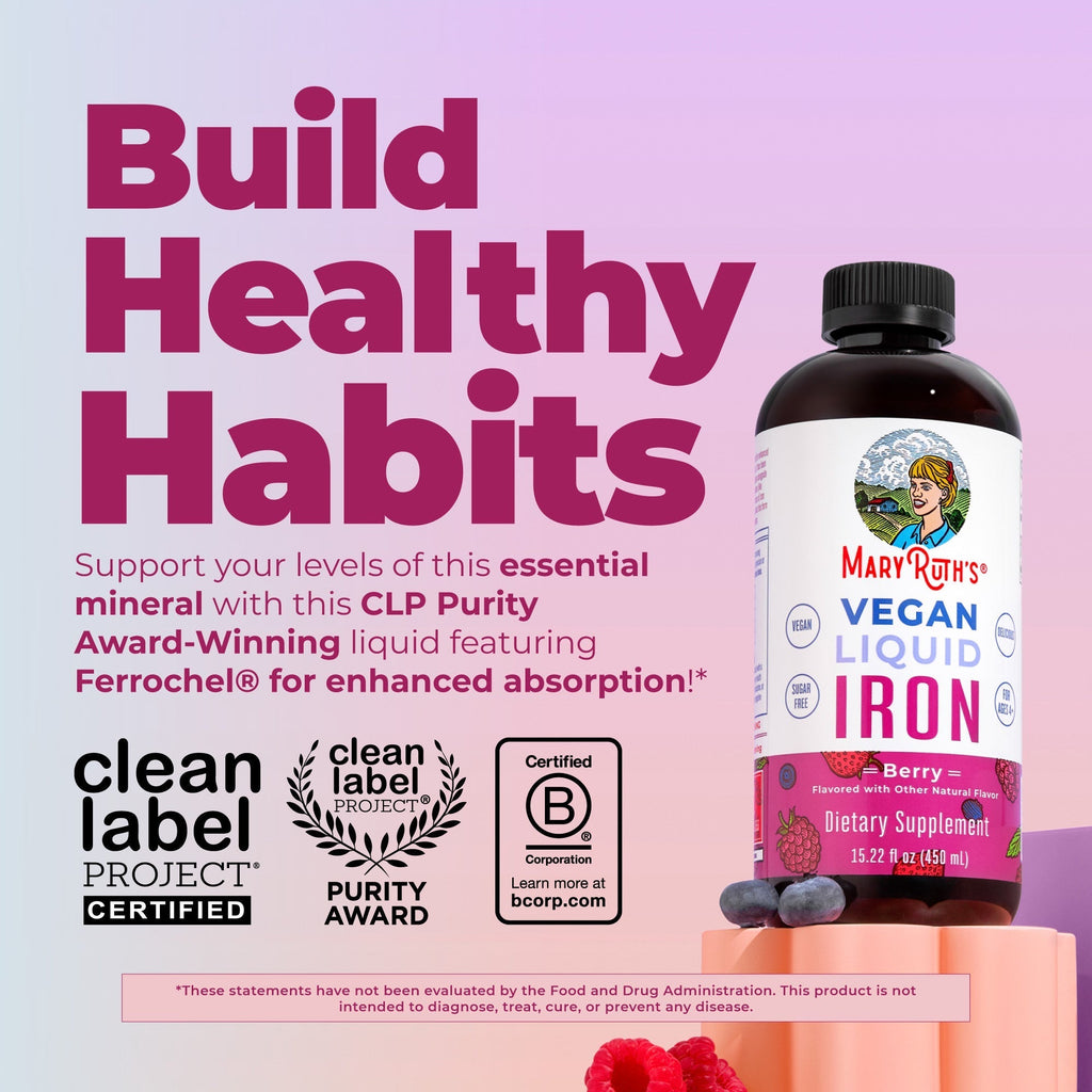 Liquid Iron Berry 15oz Build Healthy Habits