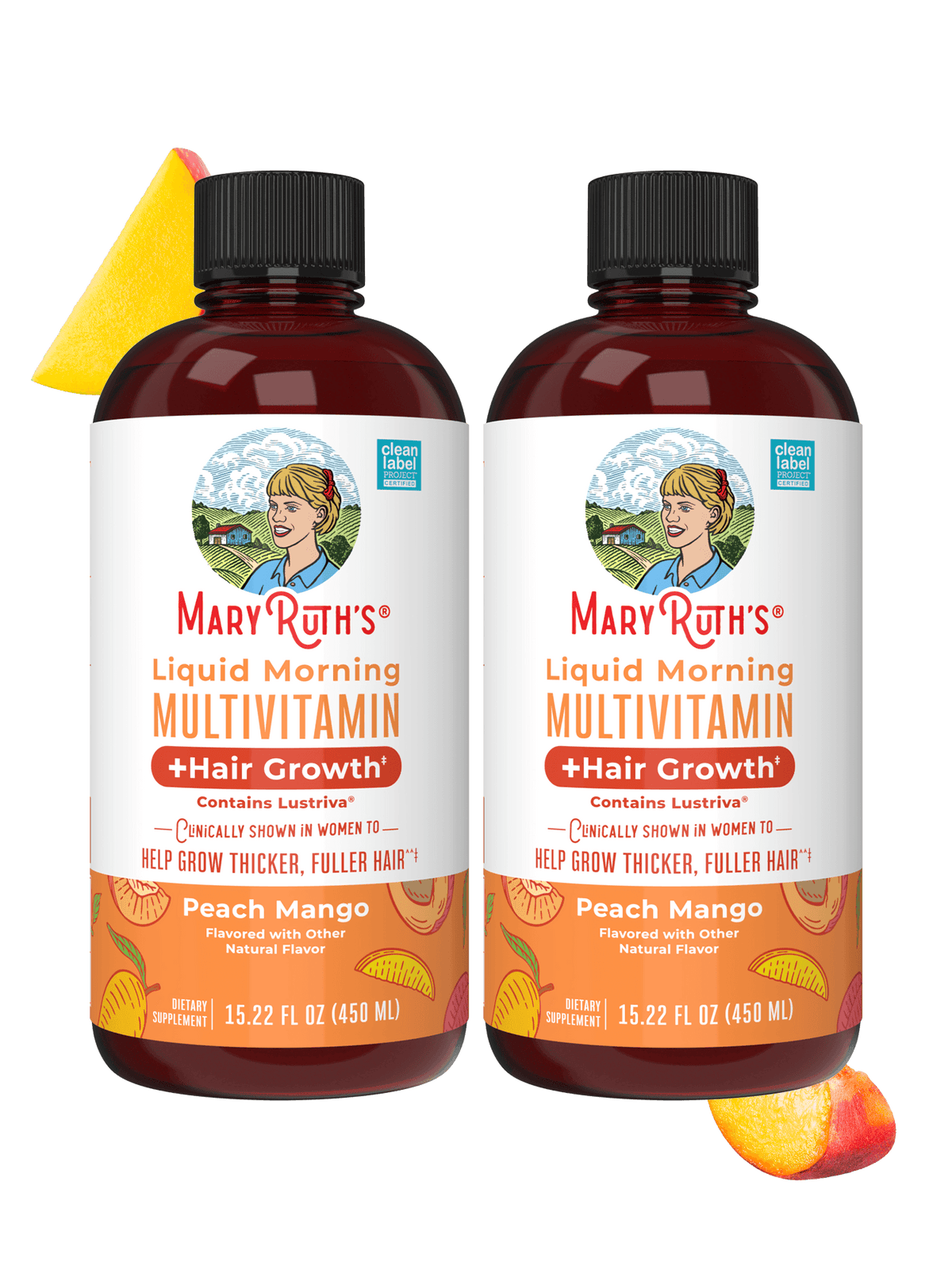 Liquid Morning Multivitamin + Hair Growth (2 Pack)