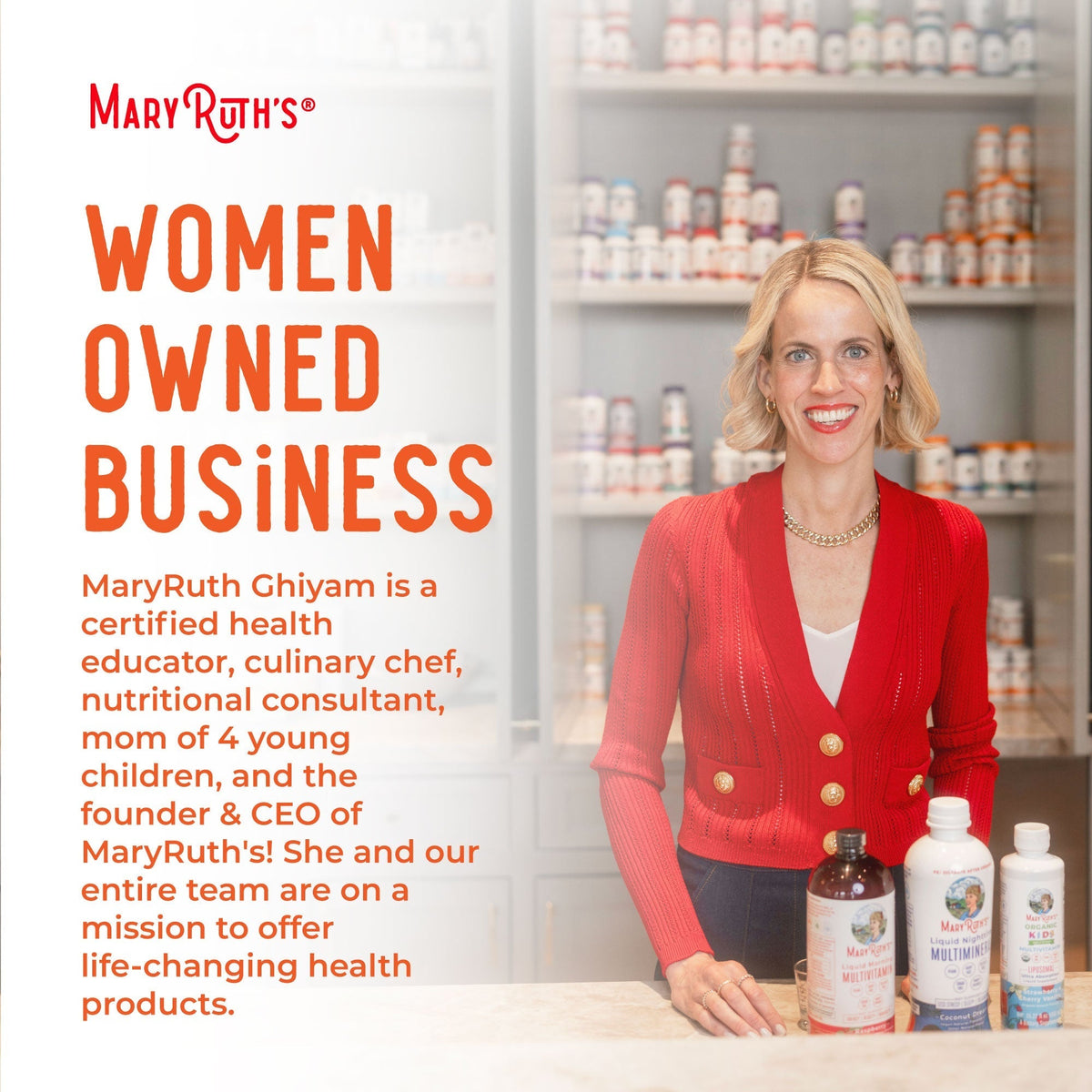 Organic Vitamin C Liquid Drops Women Owned