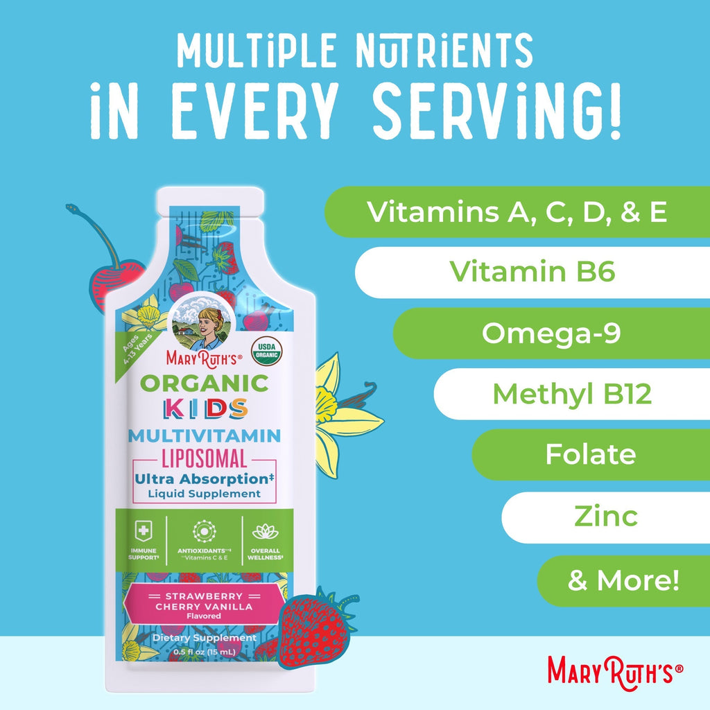 Kids Multivitamin Liposomal Pouches Ingredients