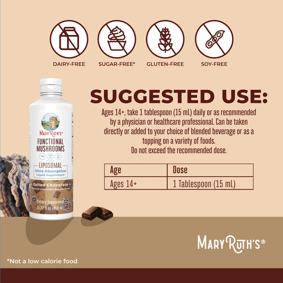 Functional Mushrooms Liposomal Clean Label