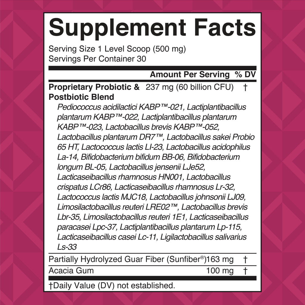 3-in-1 Vaginal Support Powder Supplement Facts