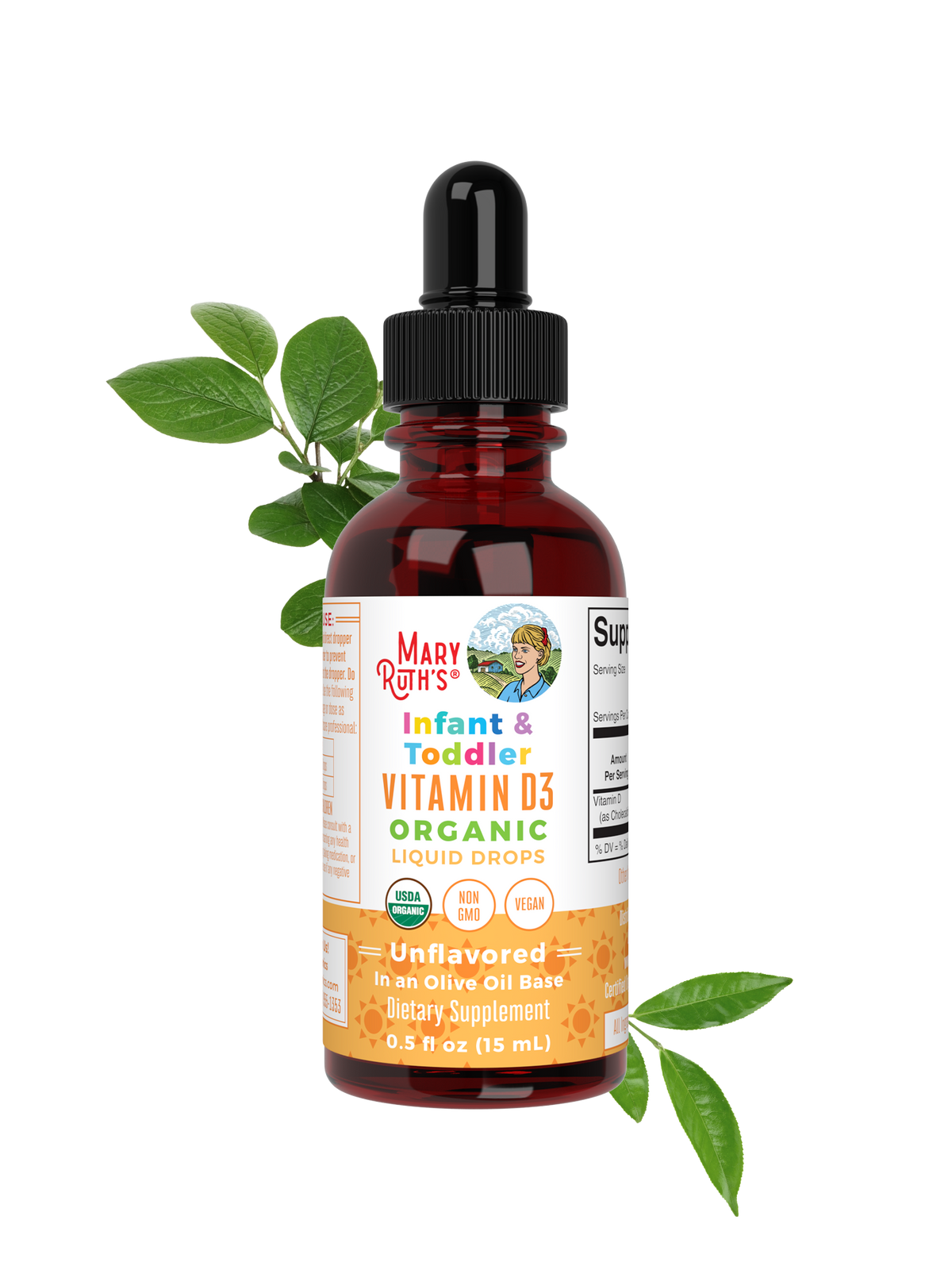 Infant & Toddler Vitamin D3 Organic Liquid Drops