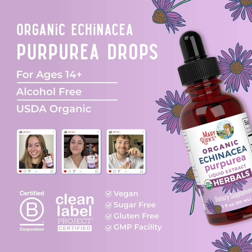 Organic Echinacea Purpurea Herbal Liquid Drops 8