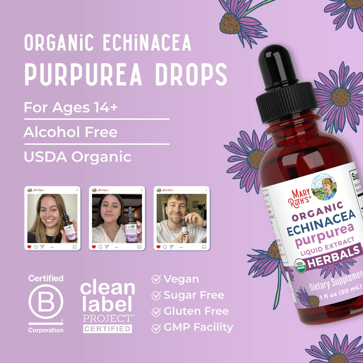 Organic Echinacea Purpurea Herbal Liquid Drops 8