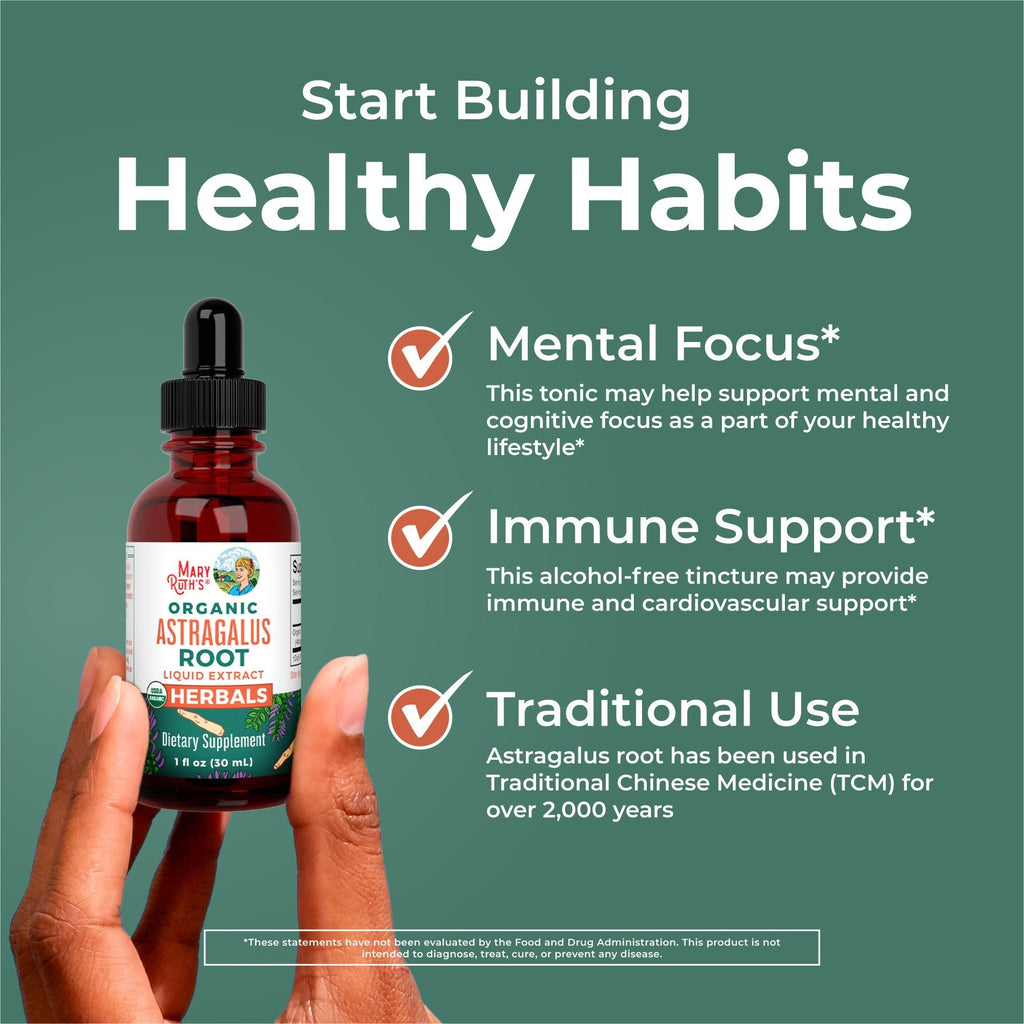 Organic Astragalus Root Herbal Drops Healthy Habits