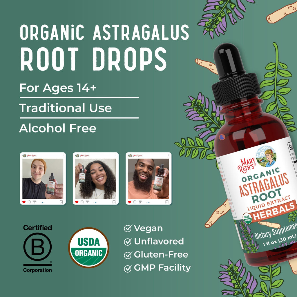 Organic Astragalus Root Herbal Drops 8