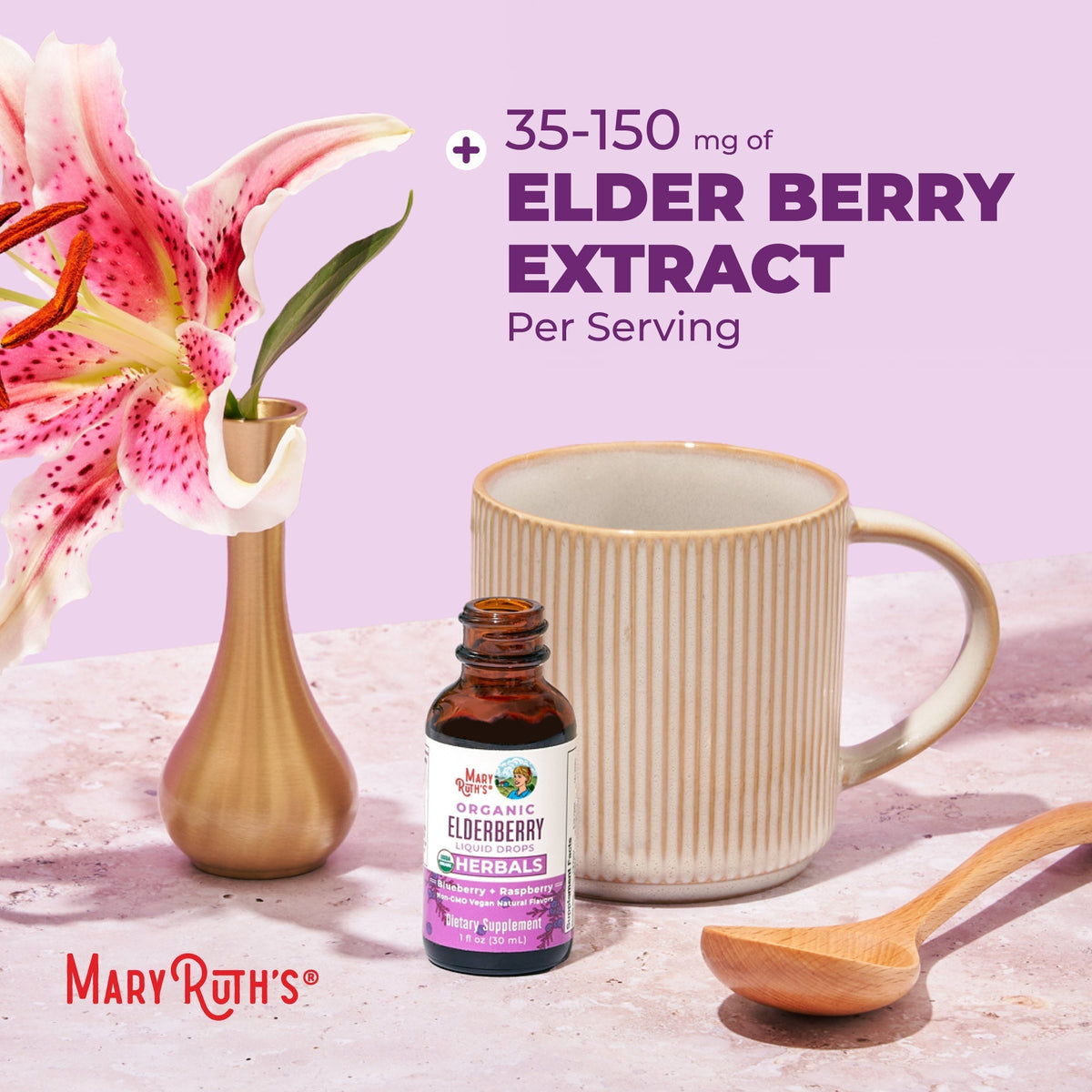 Organic Elderberry Liquid Drops