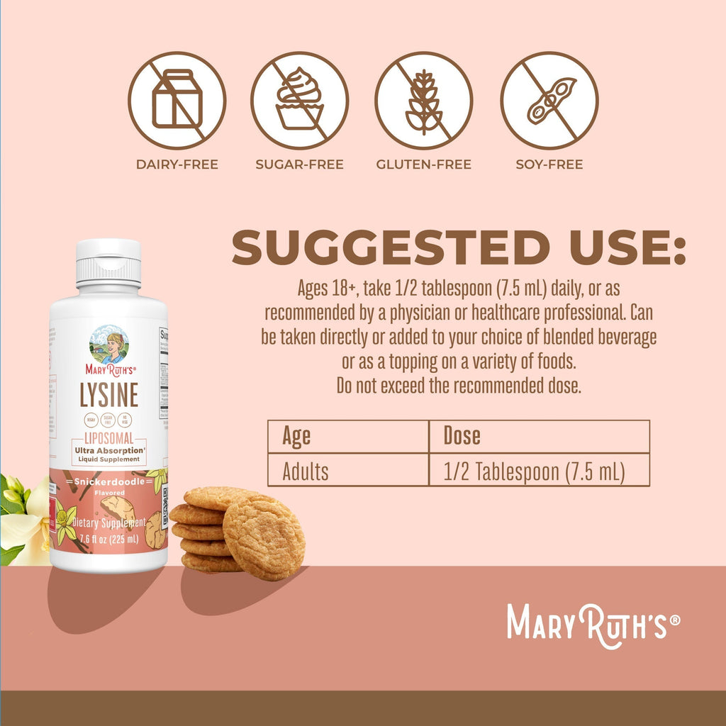 Lysine Liposomal 7oz Snickerdoodle Suggested Use