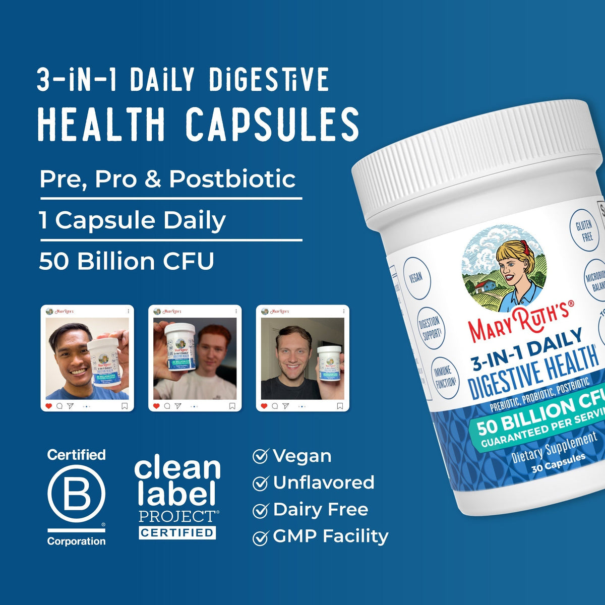 3-in-1 Daily Digestive Health Capsules 8