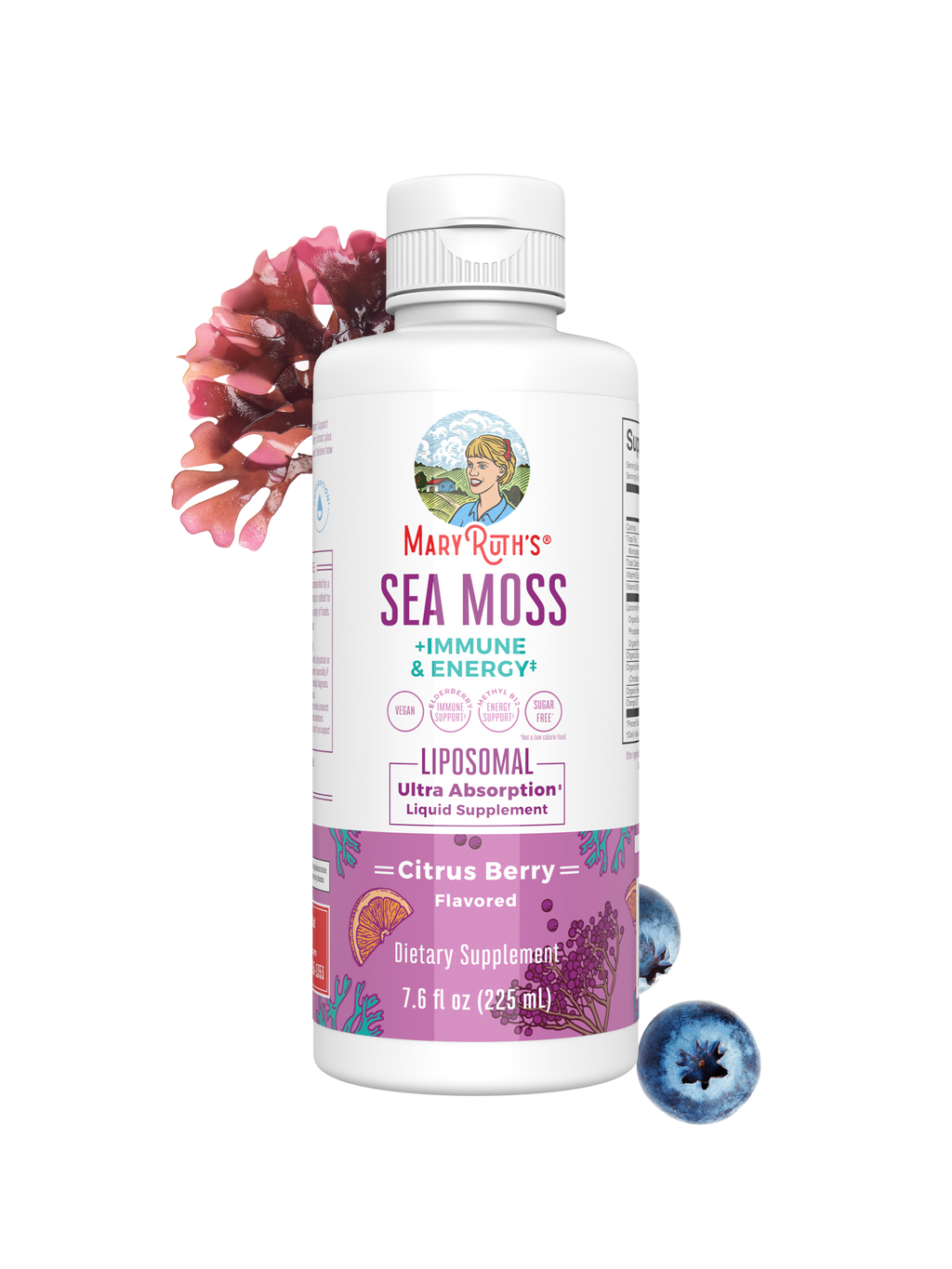 Sea Moss + Immune & Energy Liposomal 7oz Citrus Berry