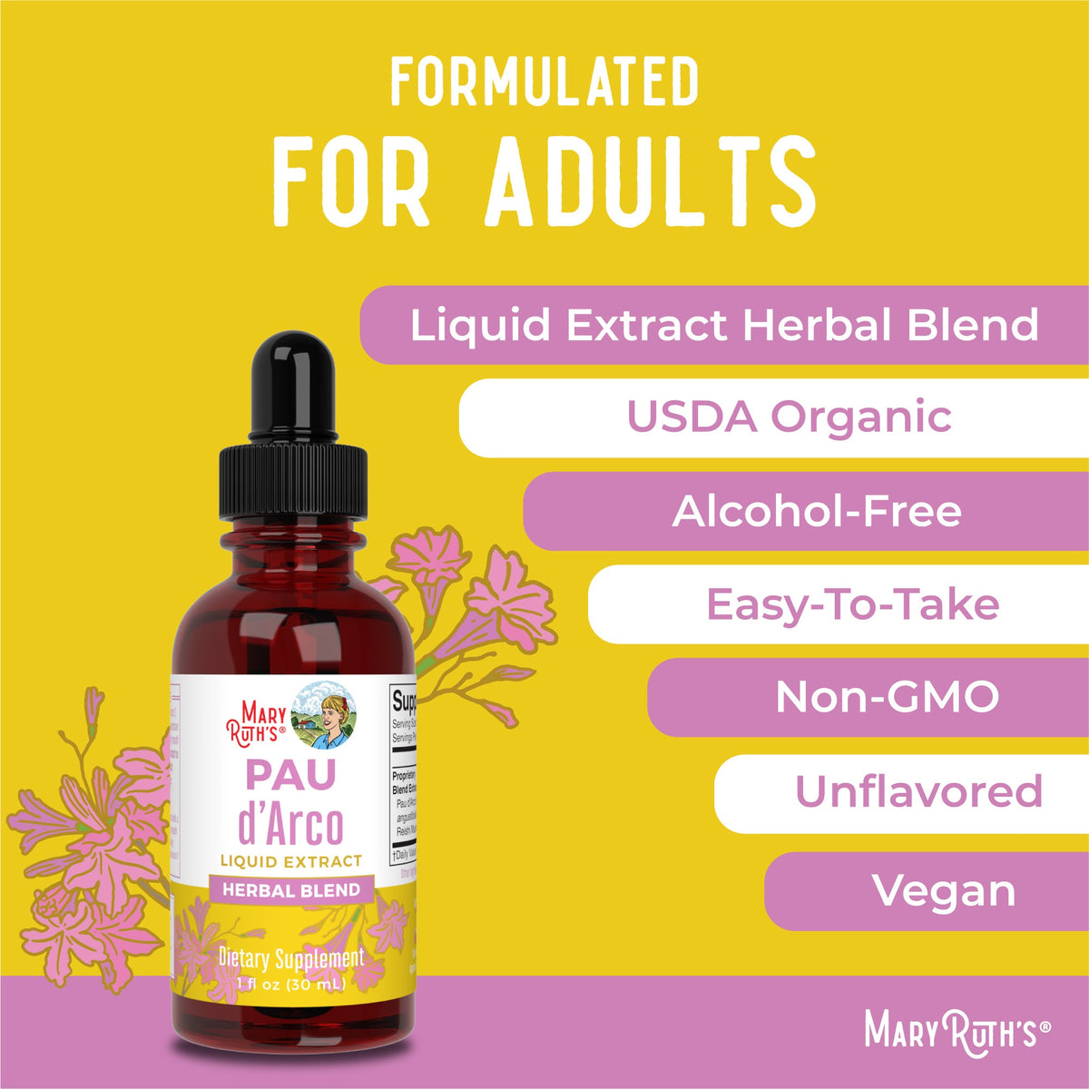 Pau d’Arco Herbal Blend Liquid Drops Ingredients