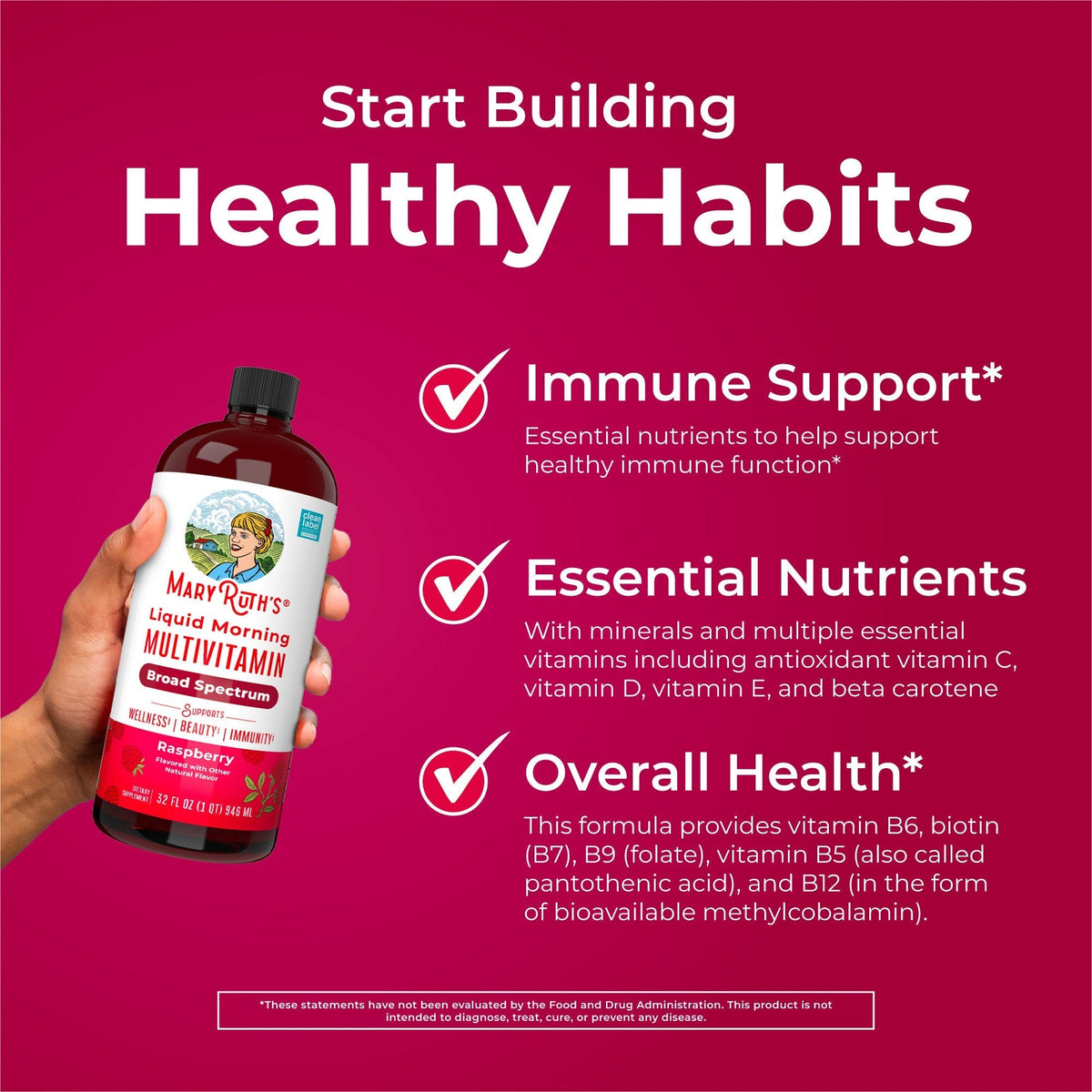Liquid Morning Multivitamin 32oz Healthy Habits