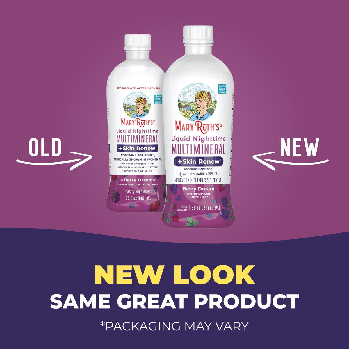 Liquid Nighttime Multimineral Skin Renew Berry Dream 15oz New Look