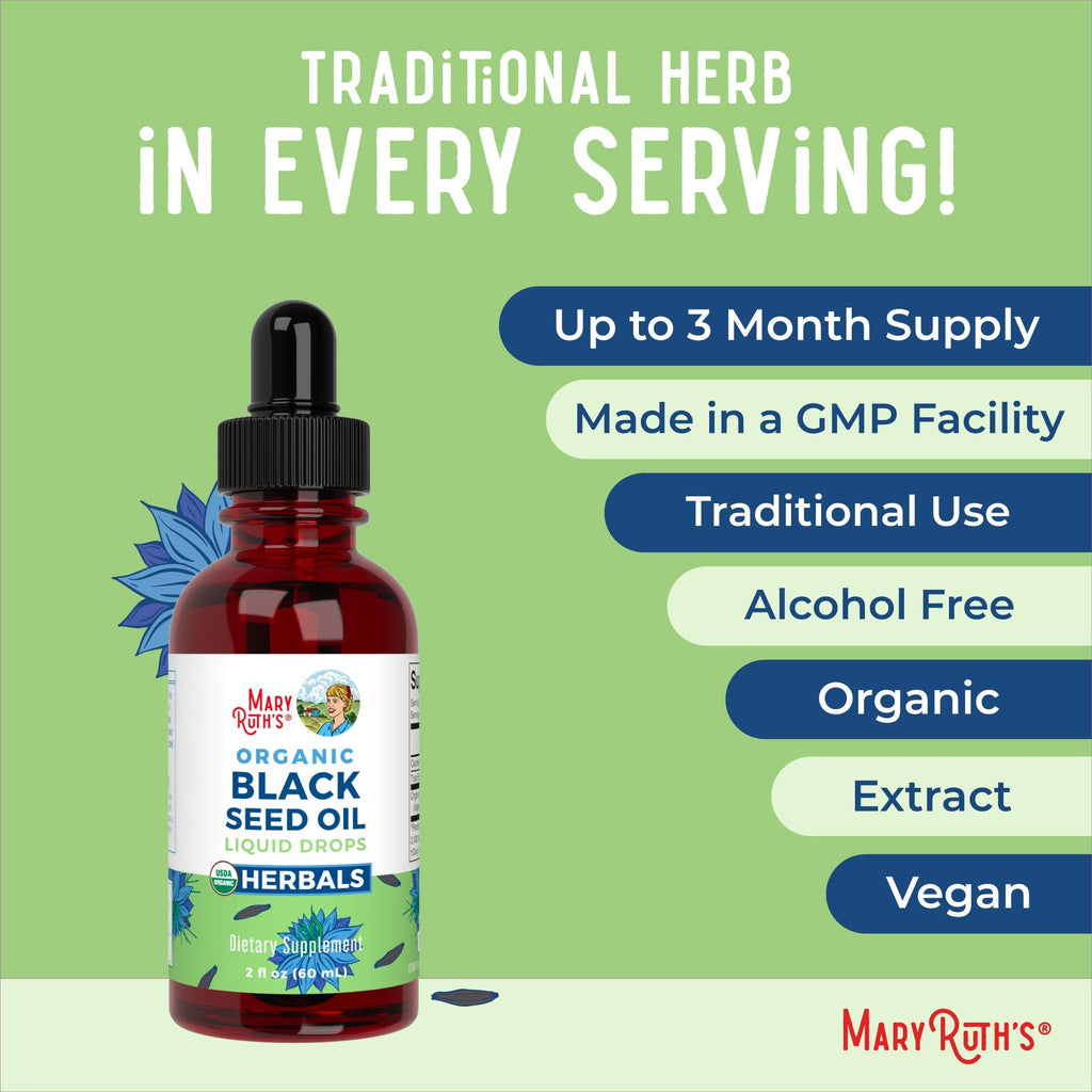 Organic Black Seed Oil Liquid Drops Ingredients