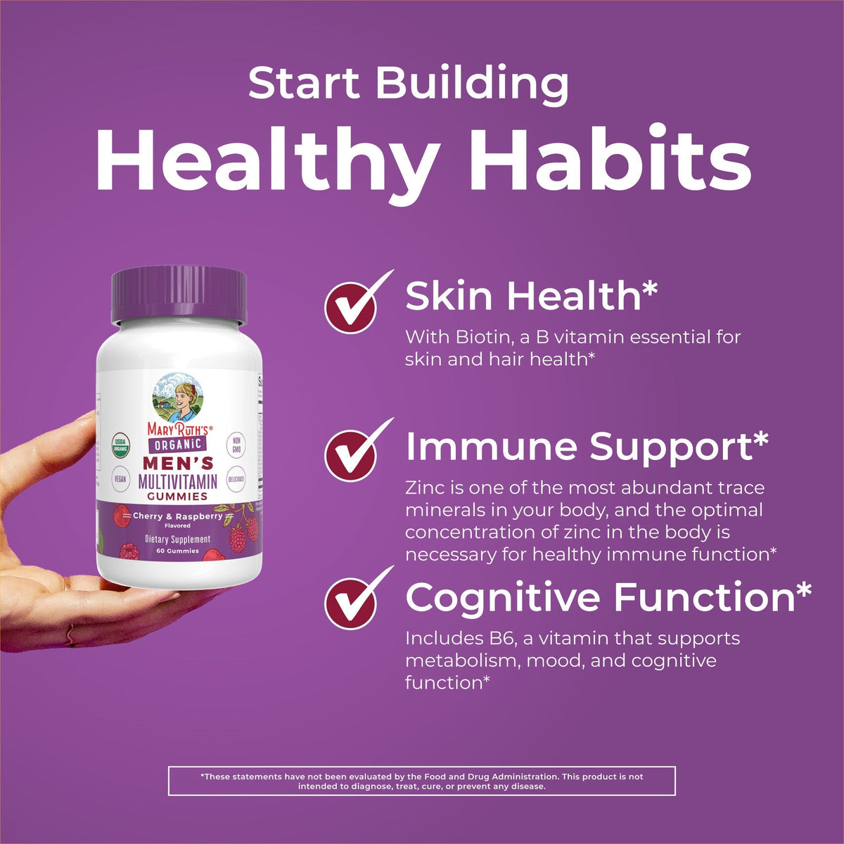 Organic Men’s Multivitamin Gummies Healthy Habits
