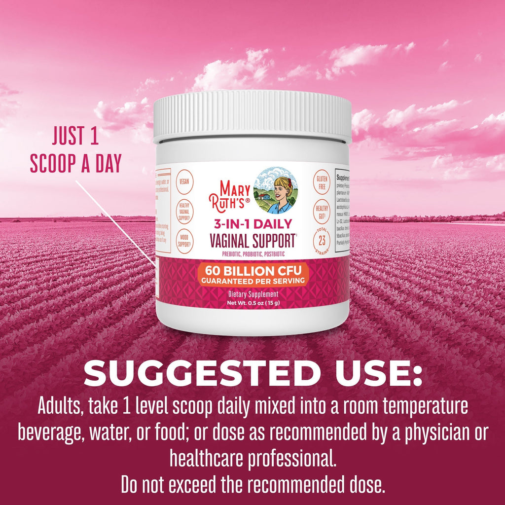 3-in-1 Vaginal Support Powder Suggested Use