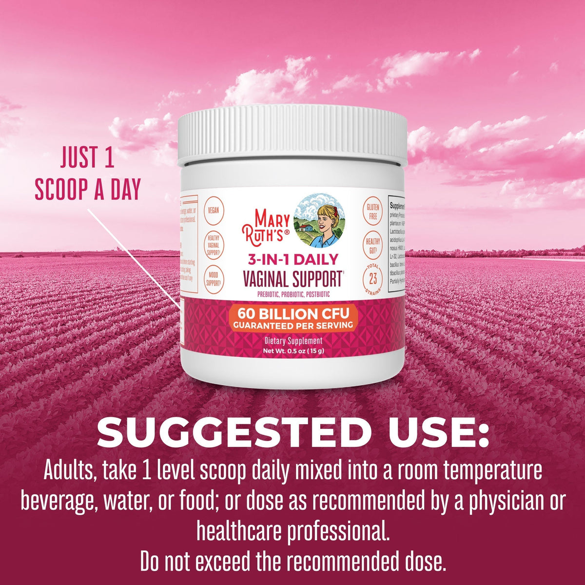 3-in-1 Vaginal Support Powder Suggested Use